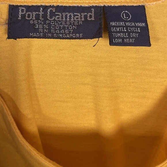 1970s Deadstock Women’s Yellow Shirt - Picture 4 of 4